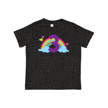 

Inktastic 3rd Birthday Rainbow Number 3 Gift Toddler Toddler Girl T-Shirt