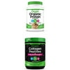 Orgain Organic Plant Based Protein Powder, Iced Coffee, 2.03 Lb Organic Collagen 50 Superfoods Powder, Type I & III, Amino Acid Supplement, Packed with Spinach, Chia, Flax, Quinoa & Acai, 16 Oz
