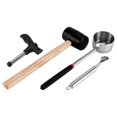 thumbnail image 3 of Kit de abridor de cocos de acero inoxidable, kit de abridor de cocos, kit de abridor de cocos, juguetes para gatear, juguete de pollo interactivo con sensor de presión por inducción infrarro, 3 of 5