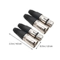 thumbnail image 2 of FOLOYORI 4Ud Conector Xlr Macho Y De 3 Para Cable Micrófono Con Caja ABS Multicolor, 2 of 8