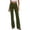 *Army Green, variant on Women Elastic Mid Rise Flare Leg Bootcut Pants,Casual Slim Bell Bottom Trousers with Pocket Dark Gray,Women's Plus XL