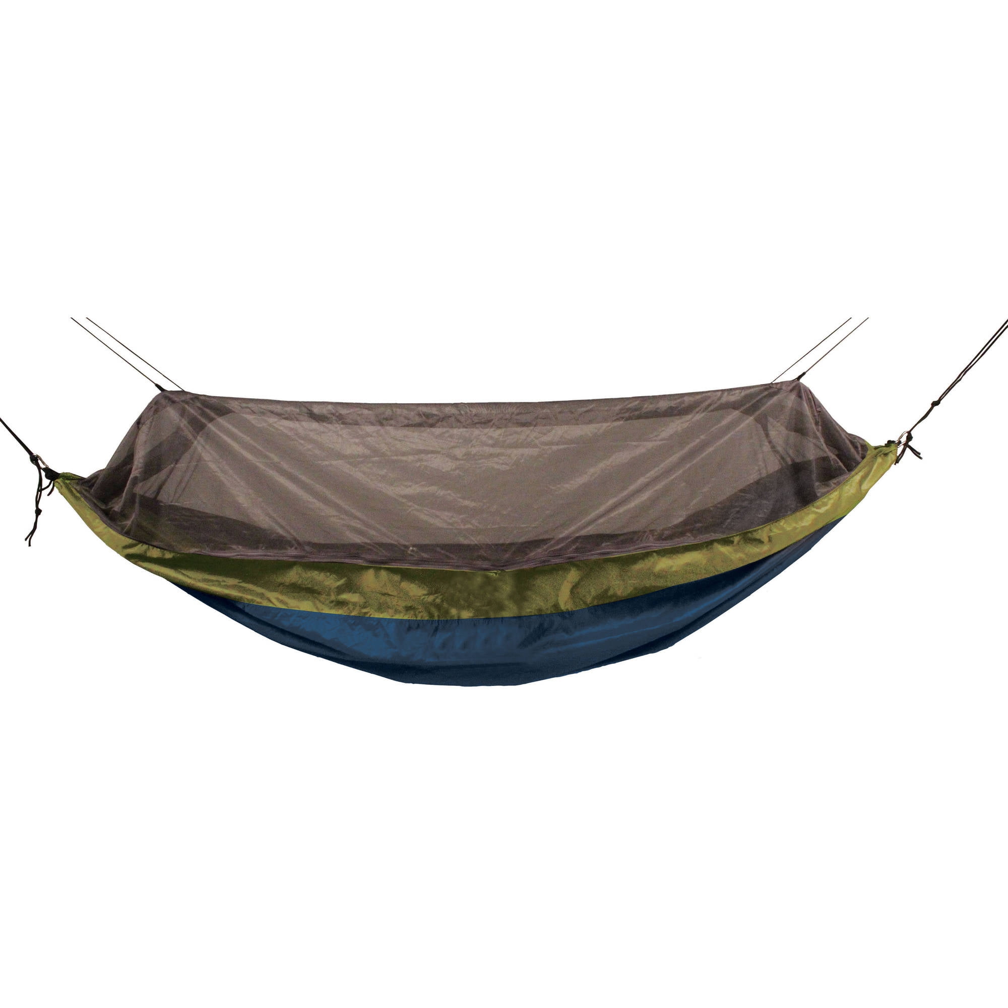 Larry Belmont Mammoet Dij Equip Nylon Mosquito Hammock with Attached Bug Net, 1 Person Red and Taupe,  Open Size 115" L x 59" W - Walmart.com