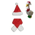 thumbnail image 5 of Dserfhy Christmas Porch Goose Outfits Santa Hat with Scarf Festive Costume Yard Goose Statue Clothes for 23" Goose Statue Patio Lawn Garden Decoration, 5 of 8