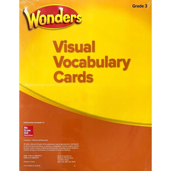 Wonders Visual Vocabulary Cards Grade 3