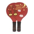 thumbnail image 1 of jinwen Badminton Rackets Fitness for Child Playset Lawn Wooden Beach Tennis Rackets Red, 1 of 9
