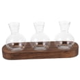 thumbnail image 5 of WASHWEPE Desk Glass Planter Glass Terrarium Elegant Design 3 Vases 9.43X4.52X2.75in, 5 of 8