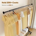 thumbnail image 4 of HOKEEPER 550 lbs Heavy Duty Commercial Grade Garment Rack Portable Freestanding Modern Clothes Rack, Black, 4 of 9