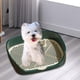 thumbnail image 1 of Inodoro para perros, inodoro esquinero para entrenamiento de orinal, interior para perros pequeños y medianos, bandeja de arena portátil, bandeja para Verde L Yinane Inodoro con bandeja de arena, 1 of 8