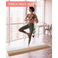 thumbnail image 2 of Brown White Ombre Yoga Towel for Hot Yoga Non Slip, Vintage Farmhouse Abstract Striped Yoga Mat Towel Absorbent Yoga Sweat Towels Microfiber Hot Yoga Blanket for Bikram Pilates 26"x74", 2 of 7