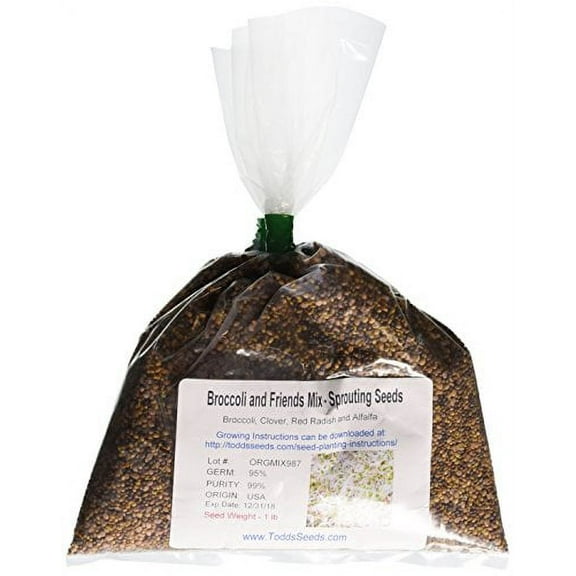 Todd's Seeds - Broccoli and Friends Sprouting Seed Mix - 1 LB