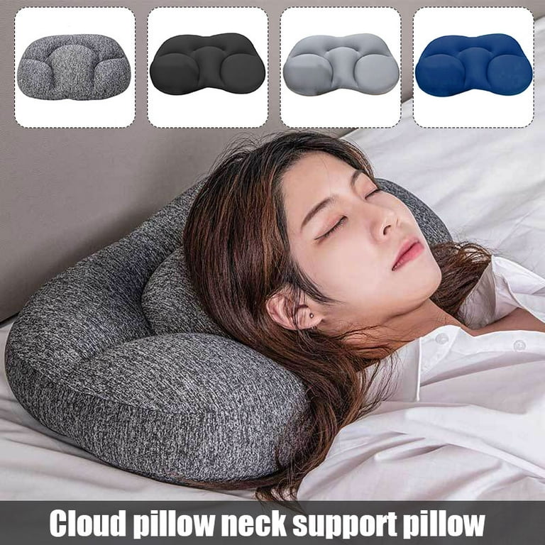 SAHEYER Neck Pillow Foam Bed Pillow for Ergonomic Neck and Shoulder Pain  Memory Ergonomic Neck Support Orthopedic Pillow 25 x 15.98 x 4.17/5.31  inches , 2.86 Ib (Grey) 