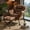 Brown, variant on Demi Bonn Recliner Chair with Ottoman Footrest, Modern Accent Sofa Chair with Folding Footrest and Side Pocket, for Living Room, Bedroom, Brown
