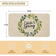 thumbnail image 2 of Spring Door Mat 30 X 17 Inch Hello Spring Eucalyptus Wreath Doormat Indoor Outdoor Entrance Floor Mat Non Slip Spring Decor Rubber Mats, 2 of 6