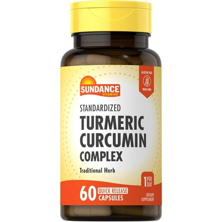 Turmeric Curcumin Complex | 60 Capsules | Herbal Supplement for Men and Women | by Sundance