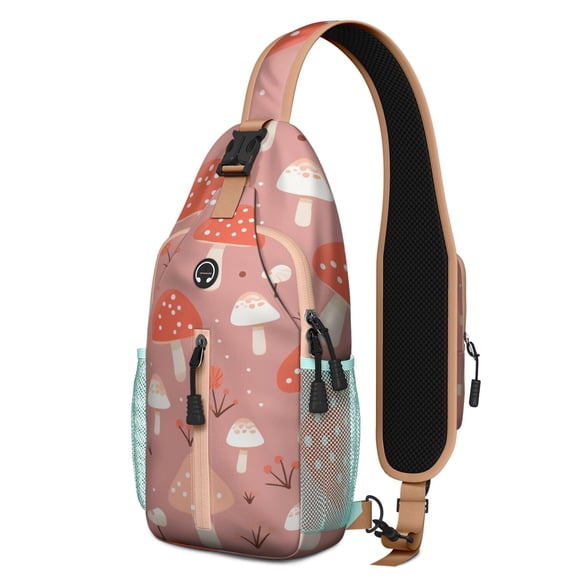 Floral Ethnic Colorful Multipurpose Shoulder Backpack for Women Men – Water-resistant, Secure zipper pockets, Compact design – Tribal Tribal Style Aesthetic Design for Travel, Hiking, Outdoor