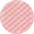 thumbnail image 1 of Ahgly Company Machine Washable Indoor Round Transitional Pastel Red Pink Area Rugs, 6' Round, 1 of 7