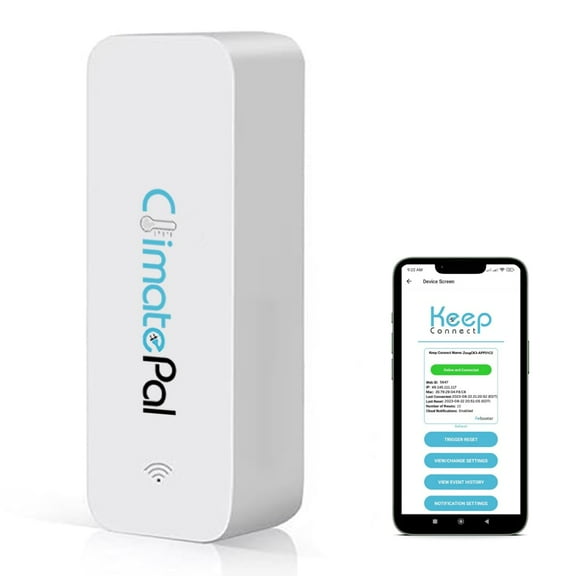 Climate Pal by Keep Connect– Wireless Temperature & Humidity Sensor | Battery-Powered Monitor with SMS/Email Alerts & Optional Cloud Integration
