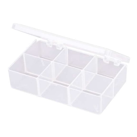 Flambeau Compartment Box,Snap,Clear,1 3/16 in T220