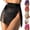 Black, variant on JSGEK Women's Bikini Swimsuit Removable Padded Cups Striped Design Bare Back Modest Style Trendy Design Beach Black L