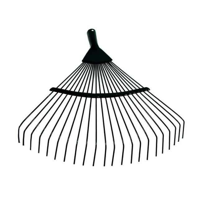 DOLITY Garden Rake Head 22 Tine Fitments Turf Rake Head for Plants Lawns Leveling Mulch 40cmx40cm