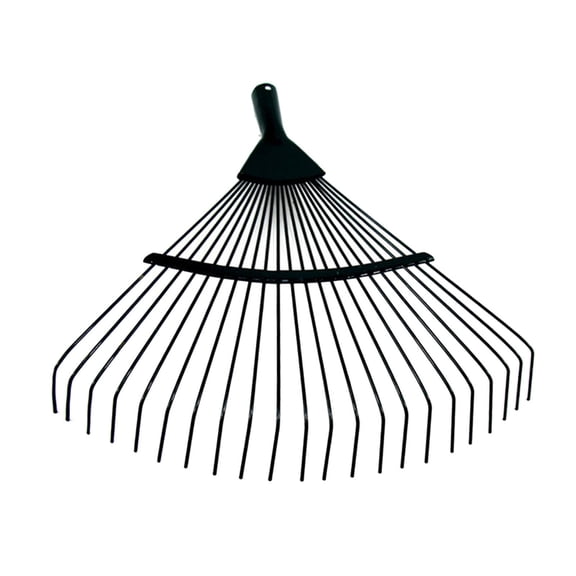 yotijay Garden Rake Head 22 Tine Fitments Turf Rake Head for Plants Lawns Leveling Mulch 40cmx40cm