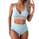 thumbnail image 2 of Traje de baño para mujer, bikini para mujer, conjunto de traje de baño dividido con tirantes ajustables para el hombro, trajes de baño para mujer, 2 of 3
