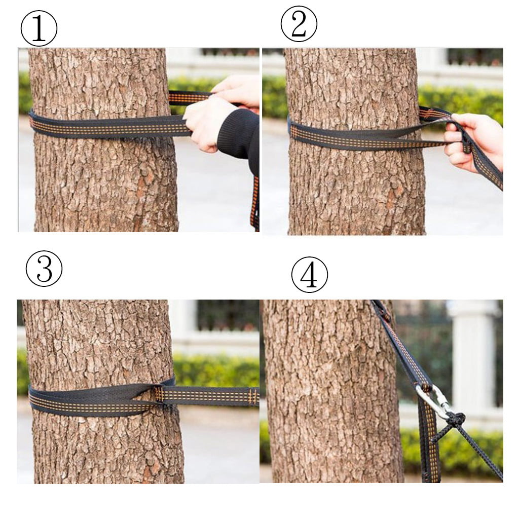2pcs Tree Hanging Hammock Straps Climbing Rope Yoga Adjustable Belt Stretch J6A8 