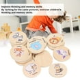 thumbnail image 3 of 20pcs Memory Matching Toys, Wooden Match Memory Game Educational Memory Matching Game For Kids Toddlers, 3 of 8