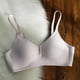 thumbnail image 1 of Ropa interior de verano para mujer, copa fija fina, sin costuras, tira de gelatina, sujetador fino de una pieza sin aro de acero, 1 of 2