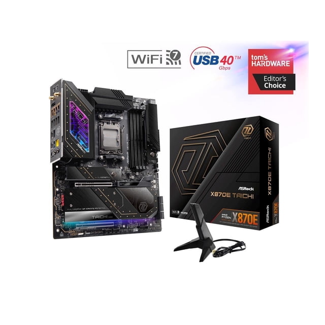 ASRock X870ETaichi X870E Taichi EATX Motherboard AMD Ryzen AM5 DDR5