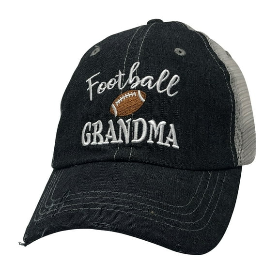 Embroidered Football Grandma Embroidered Mesh Trucker Style Hat Cap Gift Mothers Day Cocomo Soul