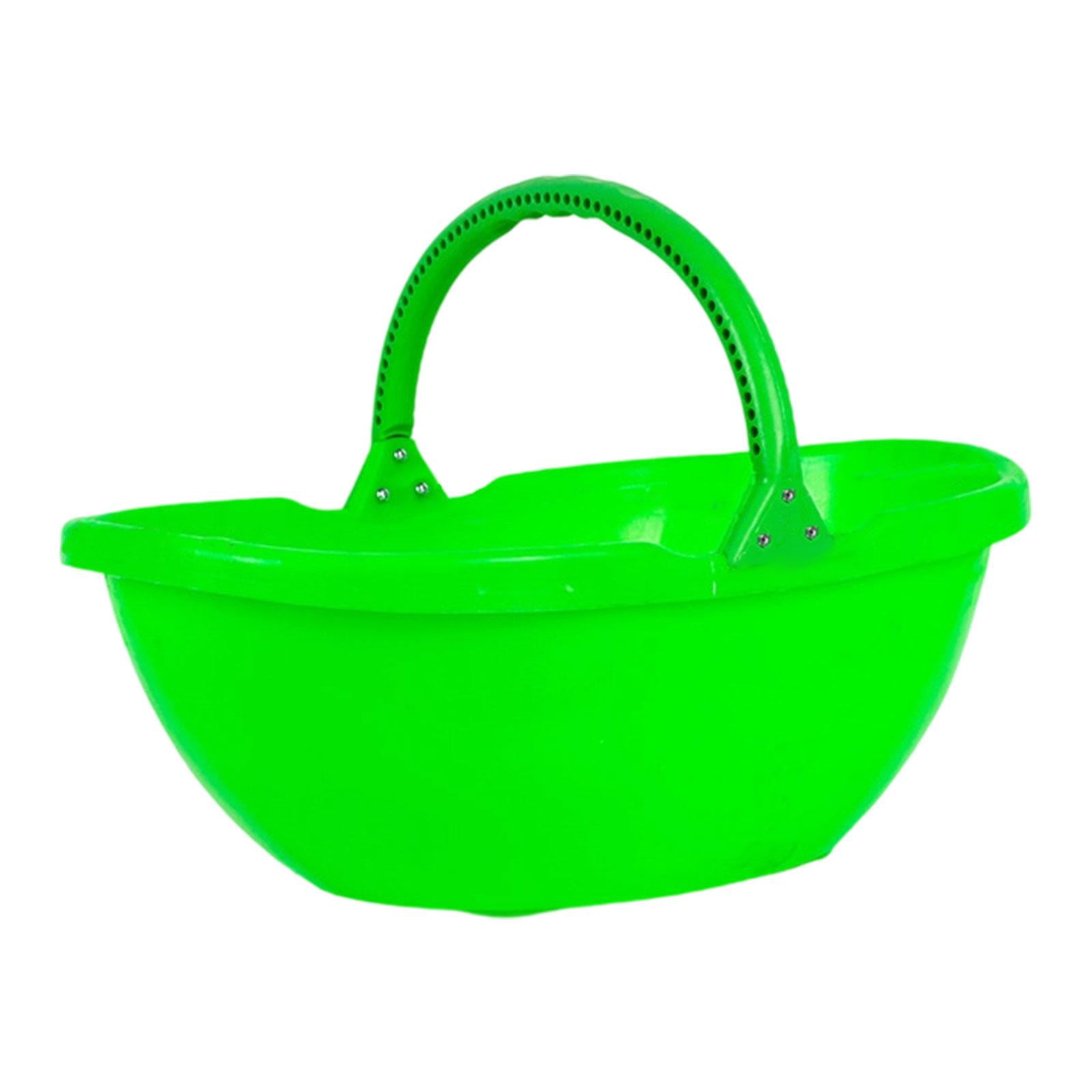 Miulika Garden Harvesting Basket, Picking Basket with Handle, Multipurpose Handheld Harvesting Tool for Lawn, Kitchen, Farm, Garden, Yard Green
