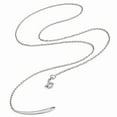 thumbnail image 2 of 925 Sterling Silver 1.4mm Rhodium Plated Stackable Expression Polished Necklace; for Adults and Teens; for Women and Men, 2 of 2