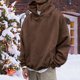 thumbnail image 4 of Gibobby Sudaderas de hombre Sudadera Casual con Capucha para Hombre(Café,XG), 4 of 5