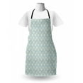 thumbnail image 3 of Fleur De Lis Apron, Grunge Design Retro Victorian Nobility Rococo Motif in Soft Tones, Unisex Kitchen Bib with Adjustable Neck for Cooking Gardening, Adult Size, Pale Blue and Cream, by Ambesonne, 3 of 4