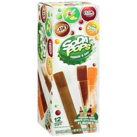 Dr Pepper Soda Pops Freeze & Eat, 2 Oz., 12 Count
