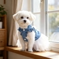 thumbnail image 3 of Nkmbld Dog Dress Clothes Soft Breathable Puppy Outfits for Small Medium Dogs, Summer Puppy Dogs Princess Dresses with Bowknot for Birthday Party Wedding, 3 of 8