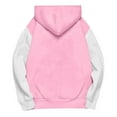 thumbnail image 3 of Girls Hoodies with Front Pocket Fleece Lined Pullover Sweatshirts Size 3-14 Teens Trendy Color Block Long Sleeve Thermal Warm Workout Hooded Tops, 3 of 5