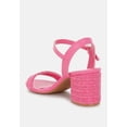 thumbnail image 3 of Tulata Raffia Pin Buckle Block Heels, 3 of 10