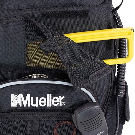 Mueller(ミューラー) スリング バッグ トレーナーズバッグ 黒 16017 ブラック 幅33.7cmx奥行10cmx高さ35cm