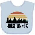 thumbnail image 3 of Inktastic Houston Texas Skyline Retro Boys or Girls Baby Bib, 3 of 4