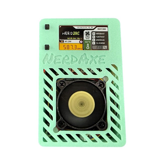 NerdAxe Miner Nerdminer S19XP BM1366 500Gh/S ASIC Bitcoin Micro-Miner Lottery Mining Miner con Pantalla BR PLUG A