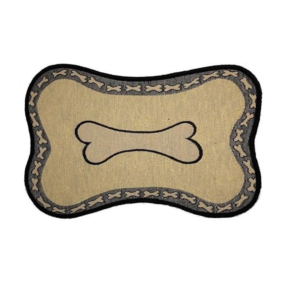 Indipets 3516 IndipetsBone Shape Pet Place Mat