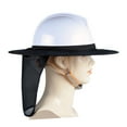 thumbnail image 1 of Sombrero para construcción, parasol transpirable de ala completa, tela de malla de visibilidad para hombre y mujer, para exteriores (negro sin sombrero), 1 of 7