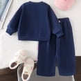 thumbnail image 5 of KEXE Baby Girls Sweatshirt Suit Ribbon Bow On Sleeves And Trousers, 5 of 9