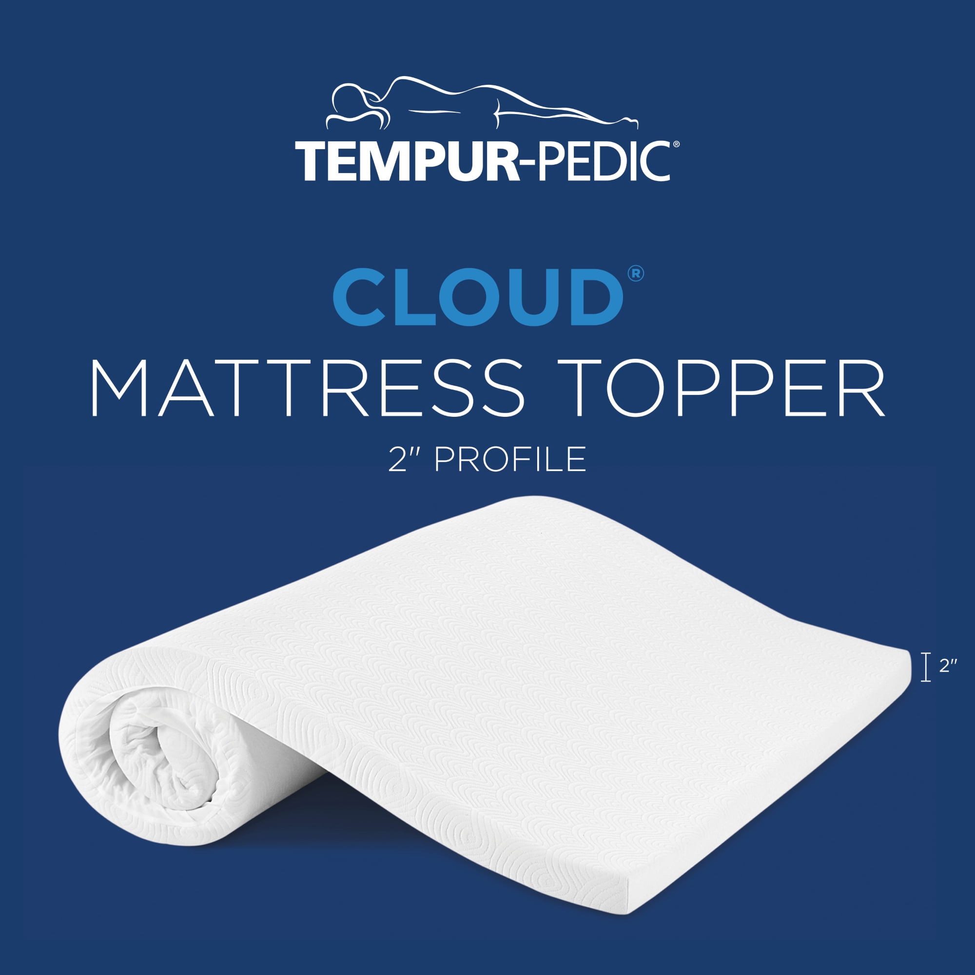 Tempur-Pedic Cloud 2-inch Mattress Topper, Twin XL