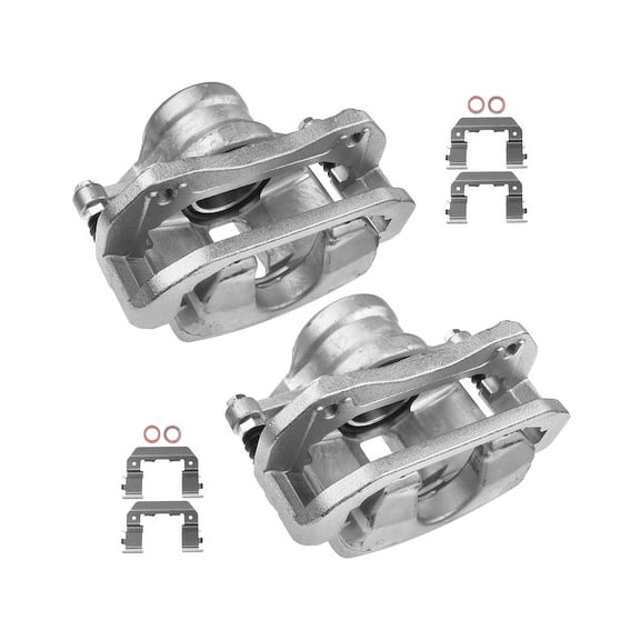 Front Brake Caliper Set 2 - Compatible with 2009 - 2011 Hyundai Genesis 3.8 3.8L V6 - Autopart Premium