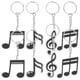 thumbnail image 1 of Llaveros de música de 20 piezas, recuerdos de fiesta de música, llavero con tema musical, llaveros de notas musicales, 1 of 7