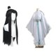 thumbnail image 3 of Disfraz de Cosplay de Anime Tian Guan Ci Fu Xie Lian, sombrero de bambú elegante Hanfu, peluca, uniforme blanco, disfraz de Halloween, conjunto completo de Comic Con, 3 of 5