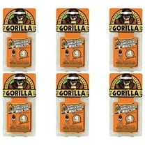 Gorilla Original Gorilla Glue Minis, Waterproof Polyurethane Glue, Four 3 gram Tubes, Brown, Pack of 6